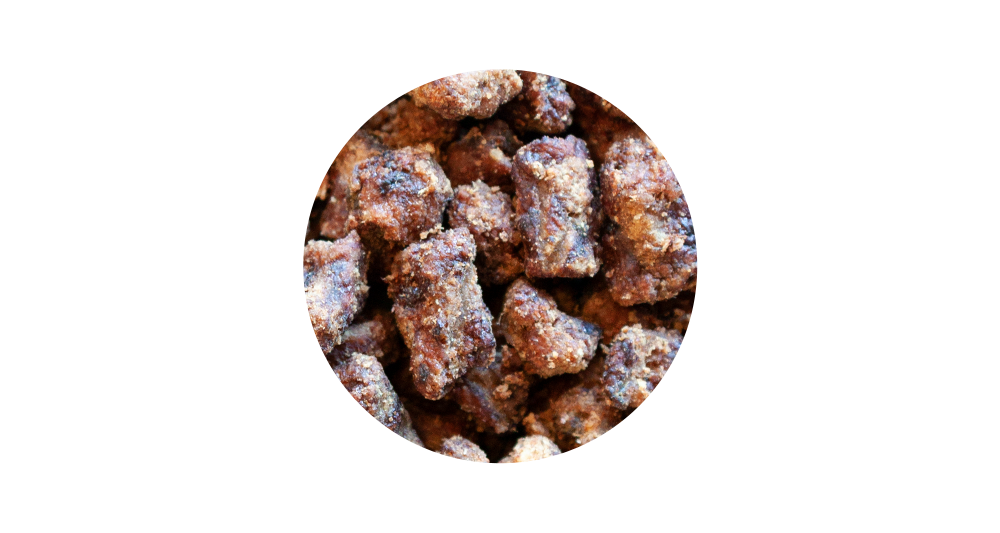 Dog treat, training aid, air dried