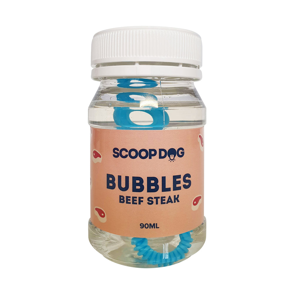 Scoop Dog, dog bubbles, pet treat, pet fun