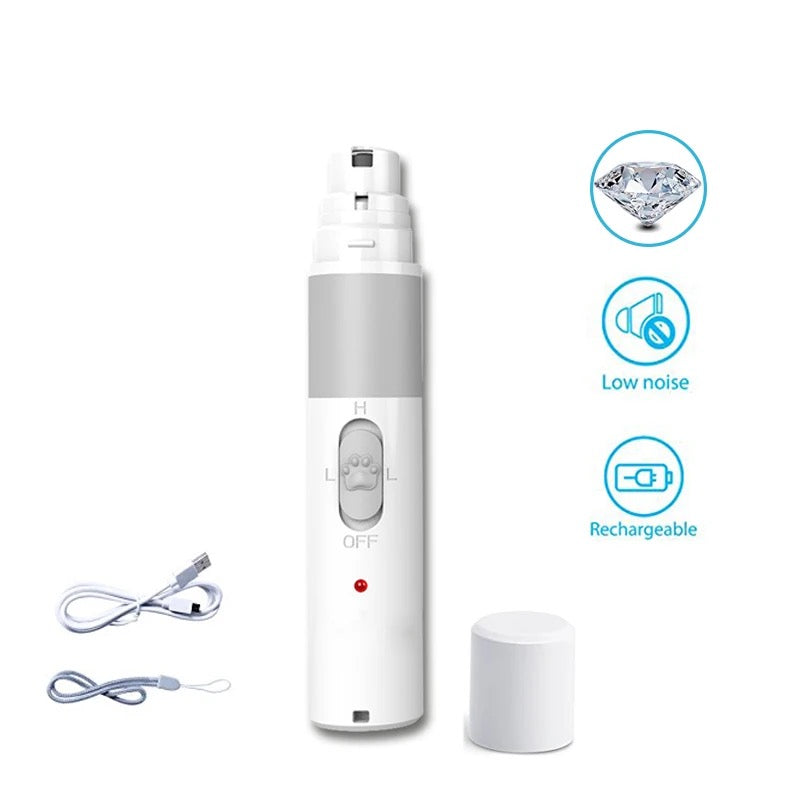 Dog & Cat Nail Grinder - Rechargeable Electric Pet Nail Trimmer