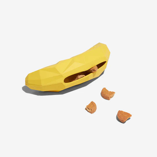 Zee.Dog Super Fruitz Treat Dispensing Toy - Banana