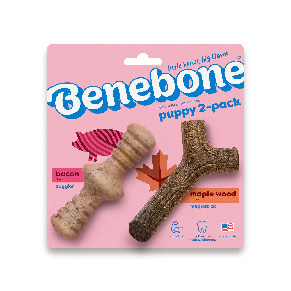 Benebone Maple & Bacon Chew Toys - For Puppies