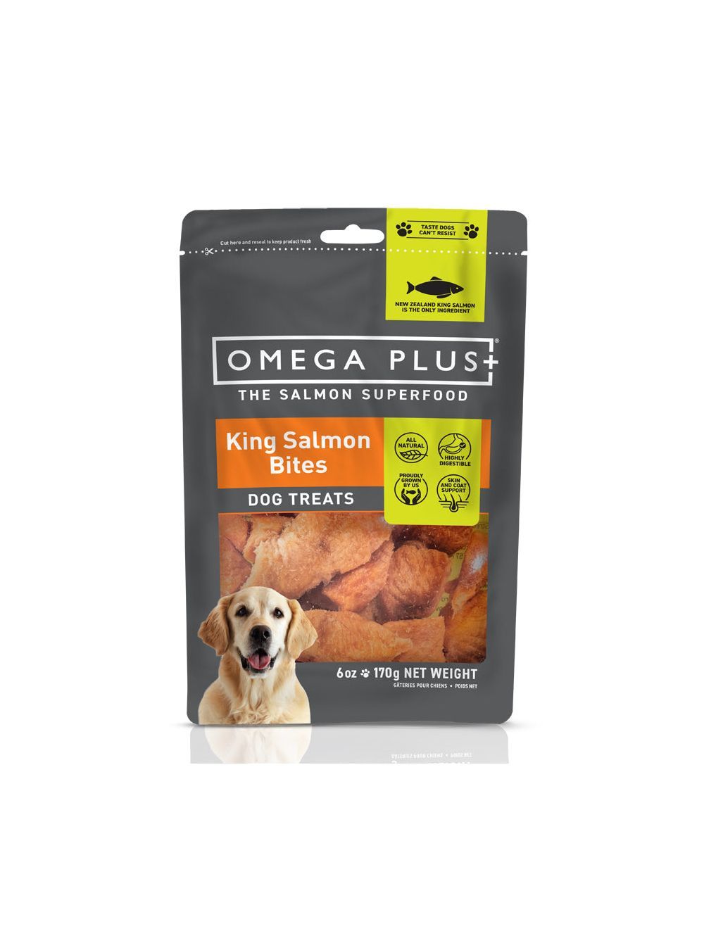 Omega Plus Canine Salmon Bites 170gm