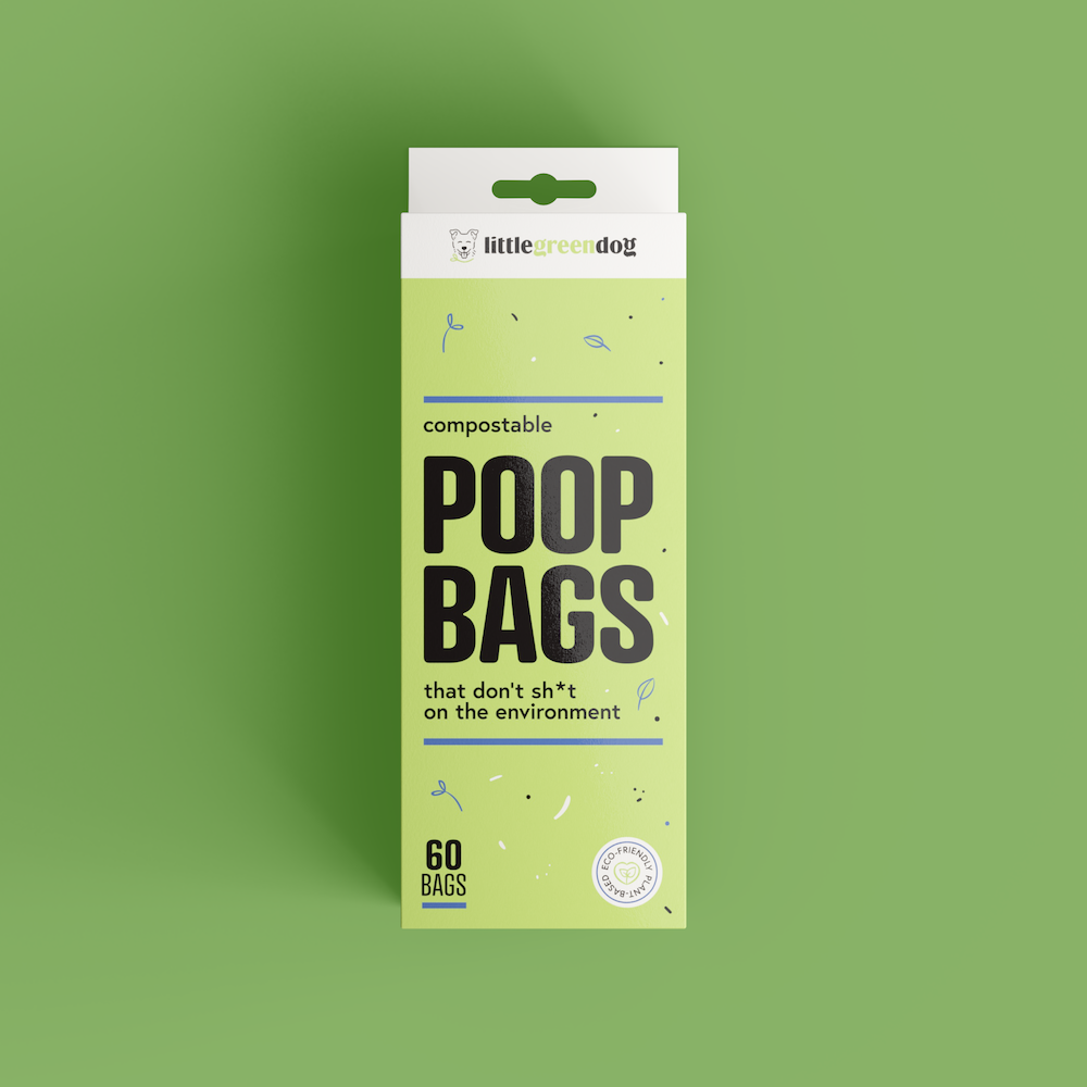 Little Green Dog Compostable Poop Bags 5pk (60bags)