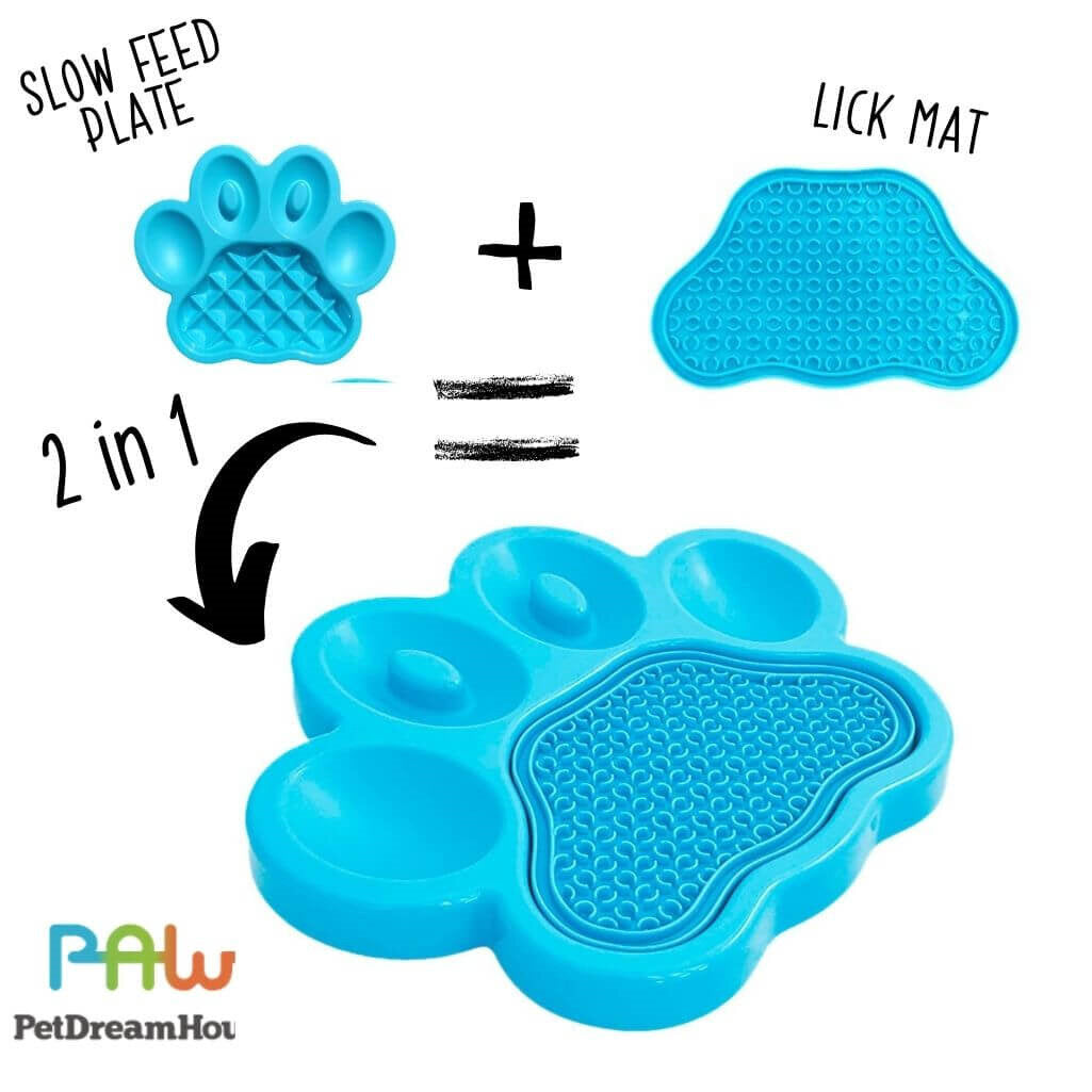 Slow feeder, lick pad