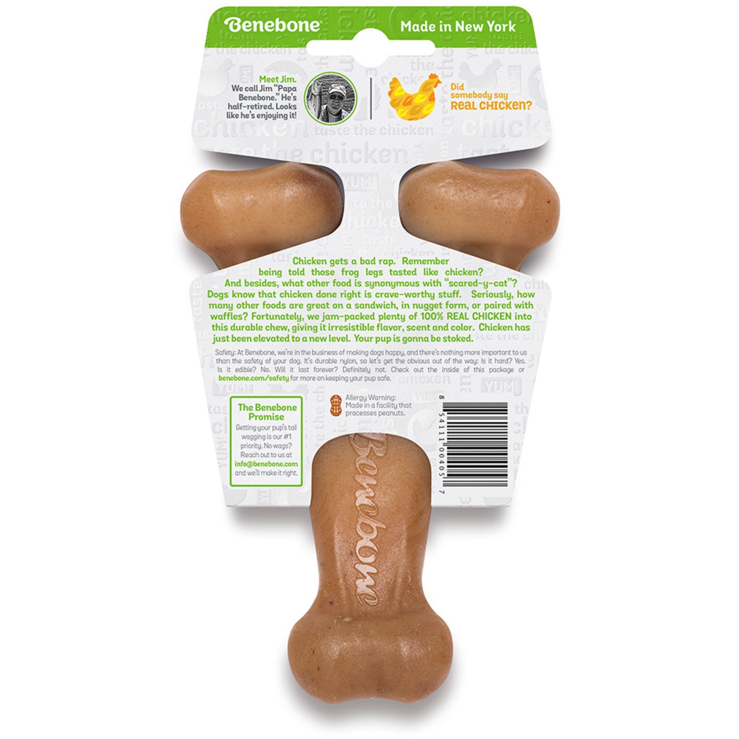 Osso Giocattolo Benebone Al Gusto Pollo - Per Cani Che Amano Masticare, Resistente E Durevole - Foto 3