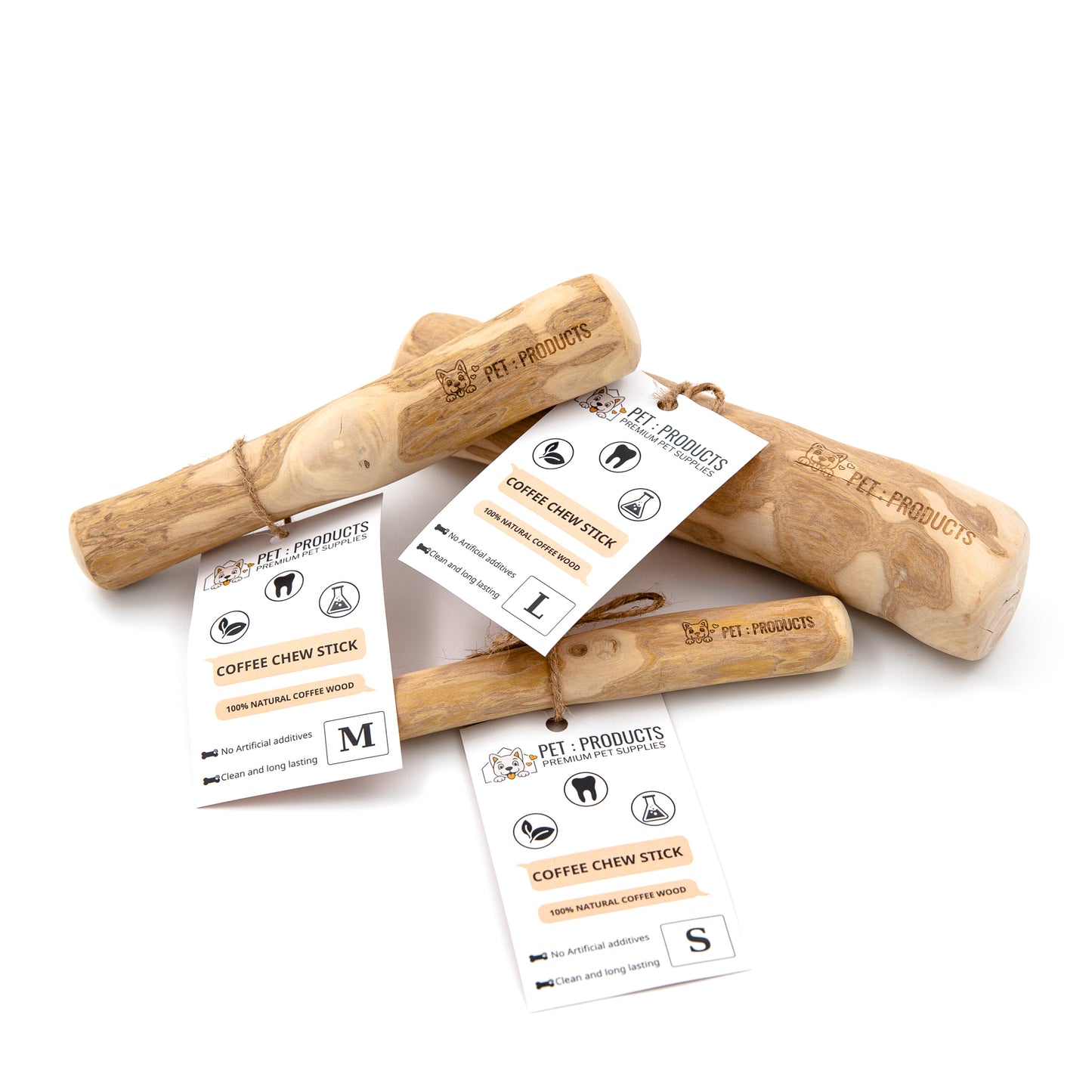 Coffee wood chew, dental, treat